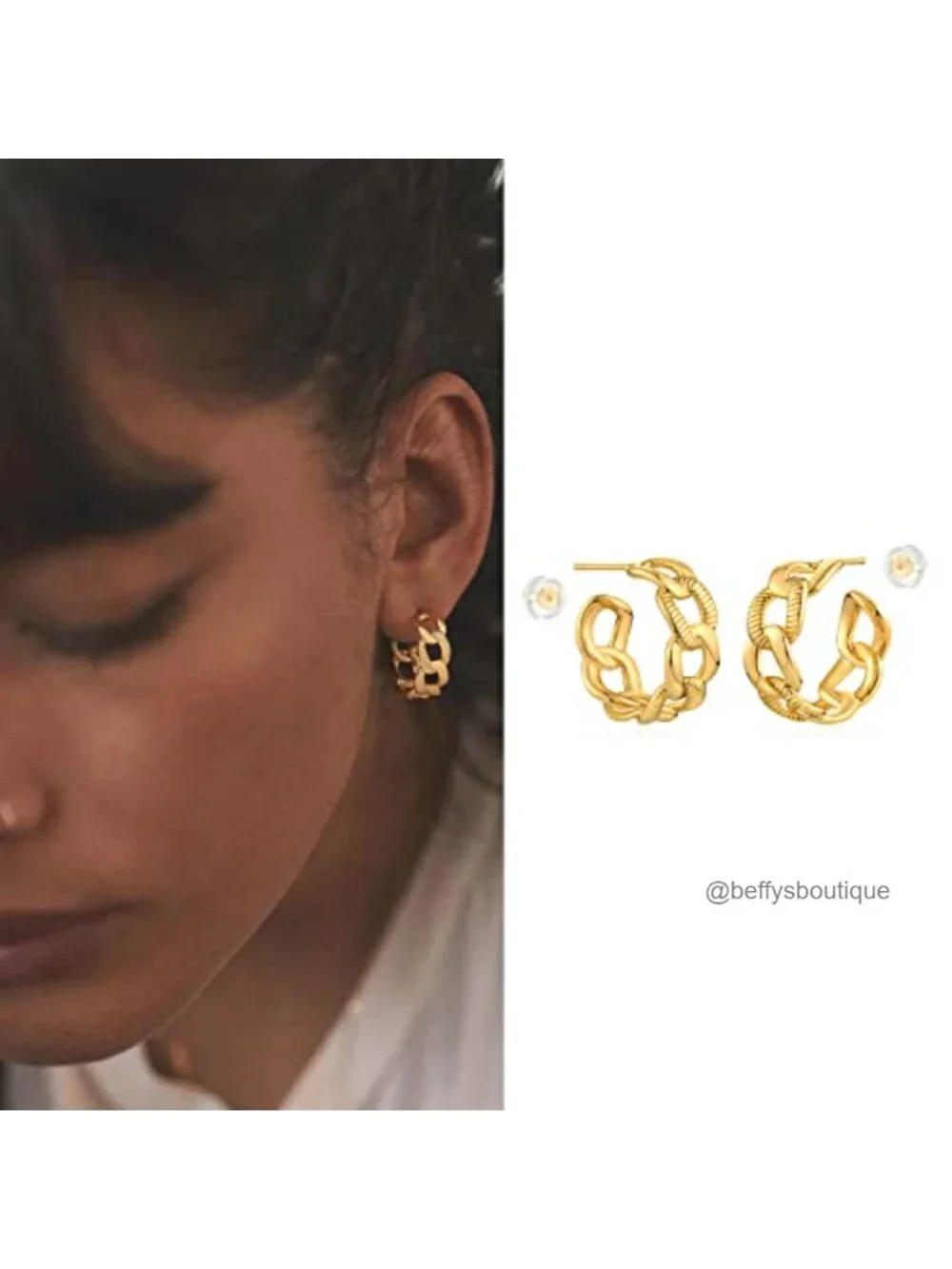 14K Gold Filled Small Hoop Earrings Handmade Hypoallergenic Everyday